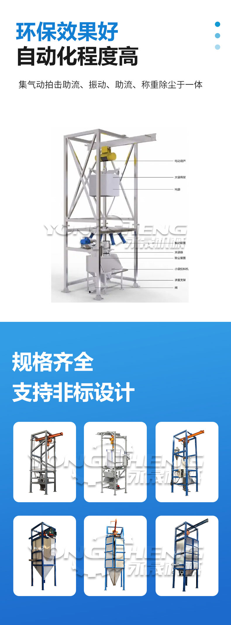 兩用式噸袋投料站 兩用式噸袋投料站