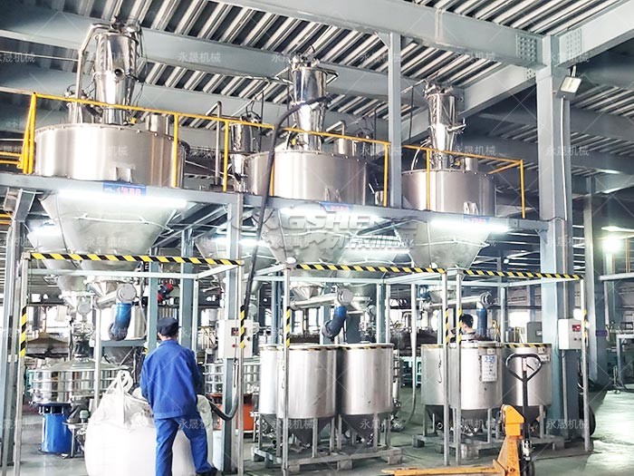 鋰電池行業(yè)真空上料機(jī)振動(dòng)篩等案例